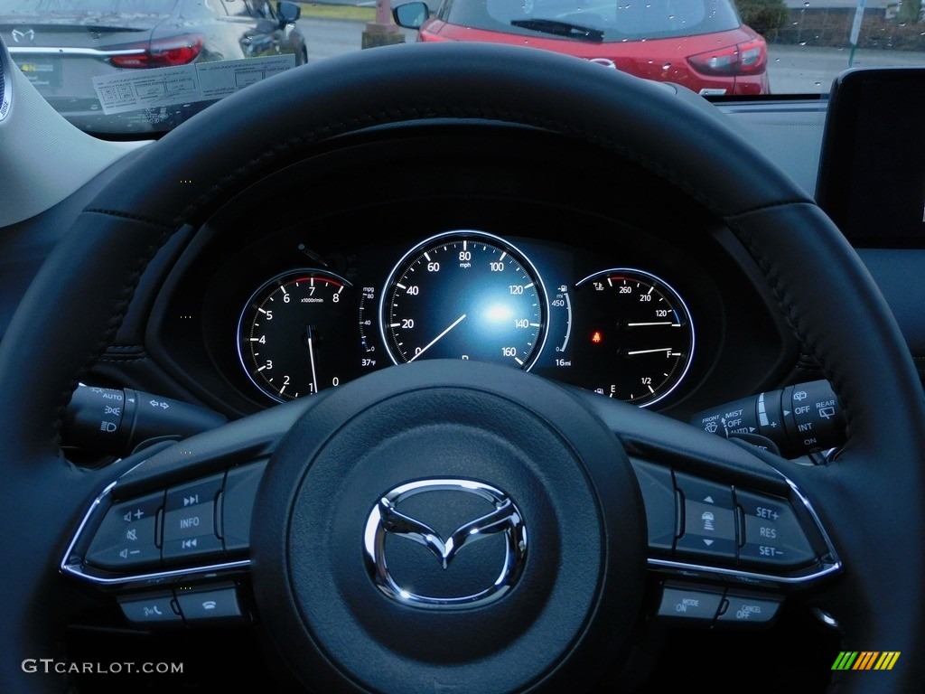 2022 Mazda CX-5 S Premium Plus AWD Black Steering Wheel Photo #143793609