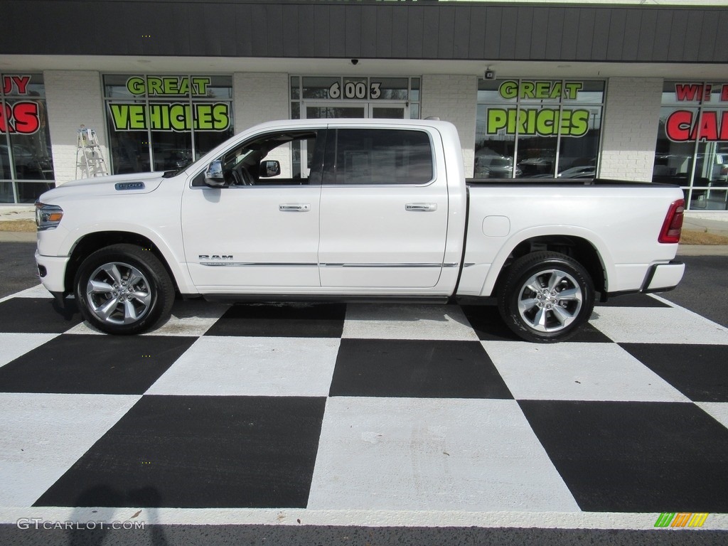 2021 1500 Limited Crew Cab 4x4 - Ivory White Tri-Coat Pearl / Indigo/Frost photo #1