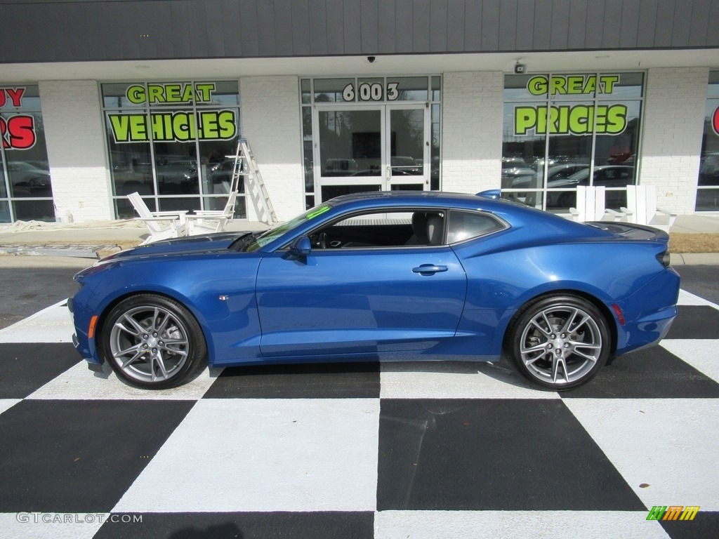 2021 Camaro LT Coupe - Riverside Blue Metallic / Medium Ash Gray photo #1