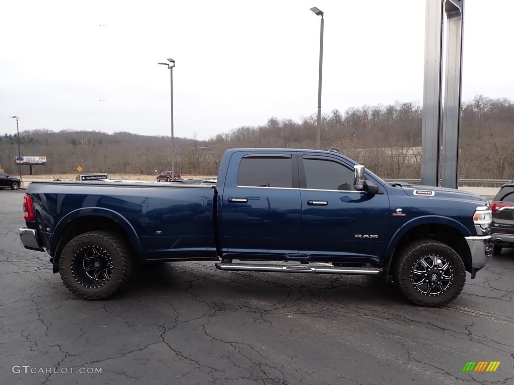 2020 3500 Laramie Crew Cab 4x4 - Patriot Blue Pearl / Black photo #5