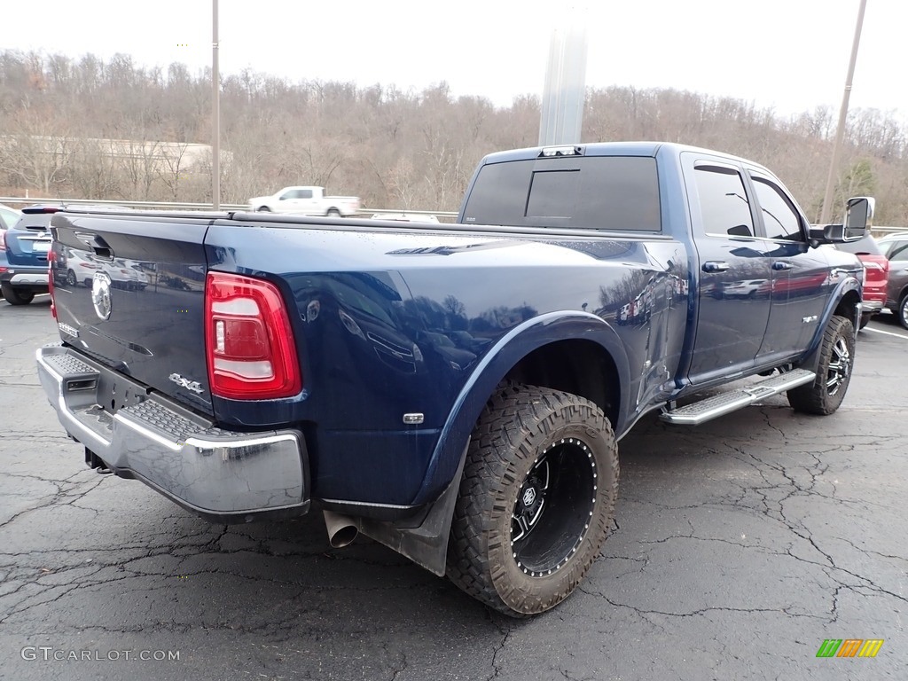 2020 3500 Laramie Crew Cab 4x4 - Patriot Blue Pearl / Black photo #8