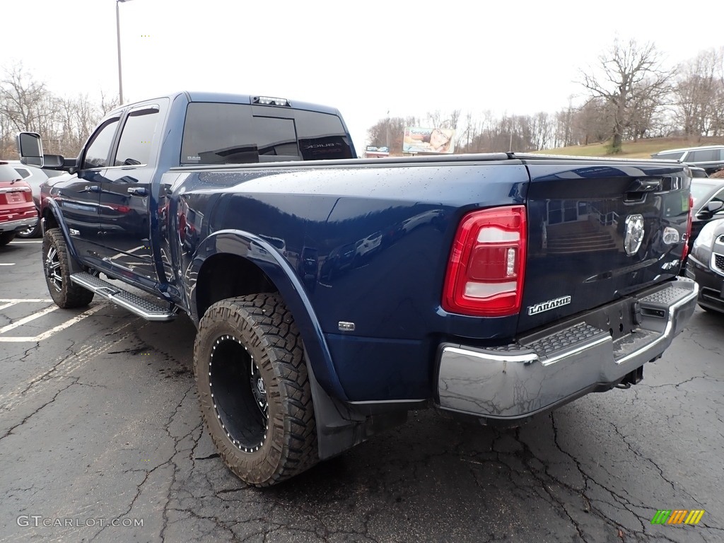 2020 3500 Laramie Crew Cab 4x4 - Patriot Blue Pearl / Black photo #10