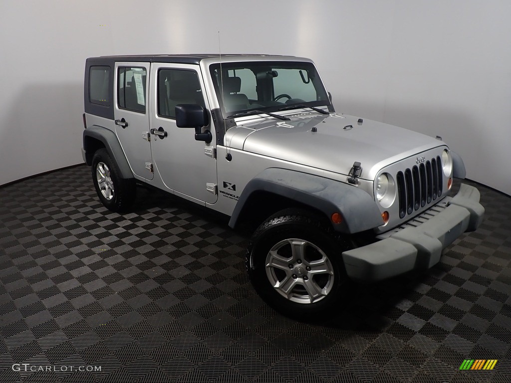 2009 Wrangler Unlimited X 4x4 - Bright Silver Metallic / Dark Slate Gray/Medium Slate Gray photo #3