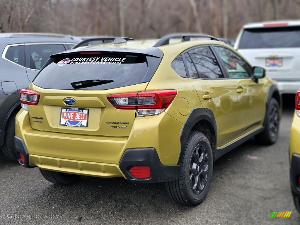 2021 Crosstrek Sport - Plasma Yellow Pearl / Gray photo #3