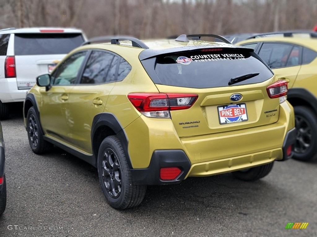 2021 Crosstrek Sport - Plasma Yellow Pearl / Gray photo #5