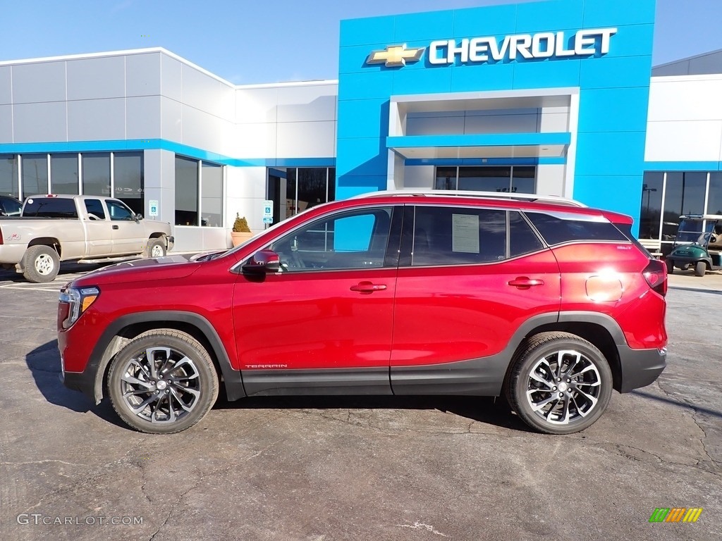 Cayenne Red Tintcoat 2022 GMC Terrain SLT AWD Exterior Photo #143796093