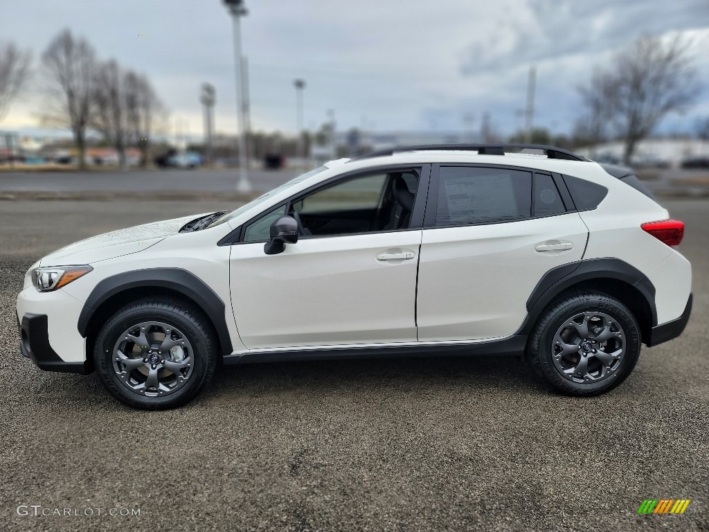 Crystal White Pearl 2022 Subaru Crosstrek Sport Exterior Photo #143796525