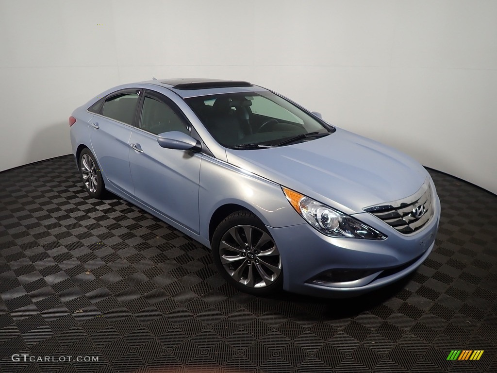 2011 Sonata SE 2.0T - Blue Sky Metallic / Black photo #1