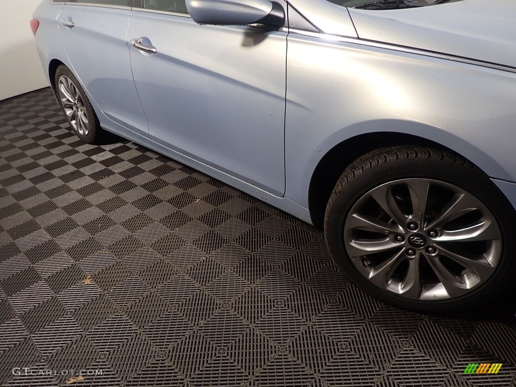2011 Sonata SE 2.0T - Blue Sky Metallic / Black photo #4