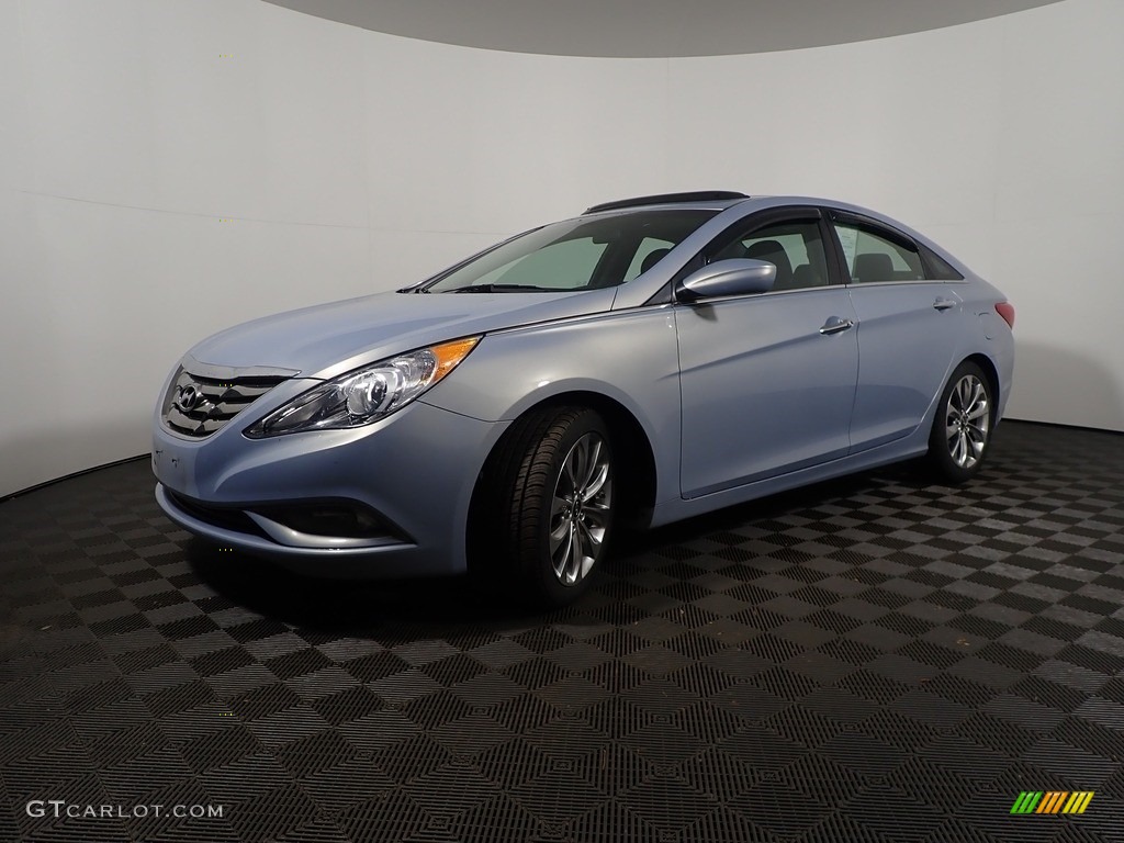 2011 Sonata SE 2.0T - Blue Sky Metallic / Black photo #8