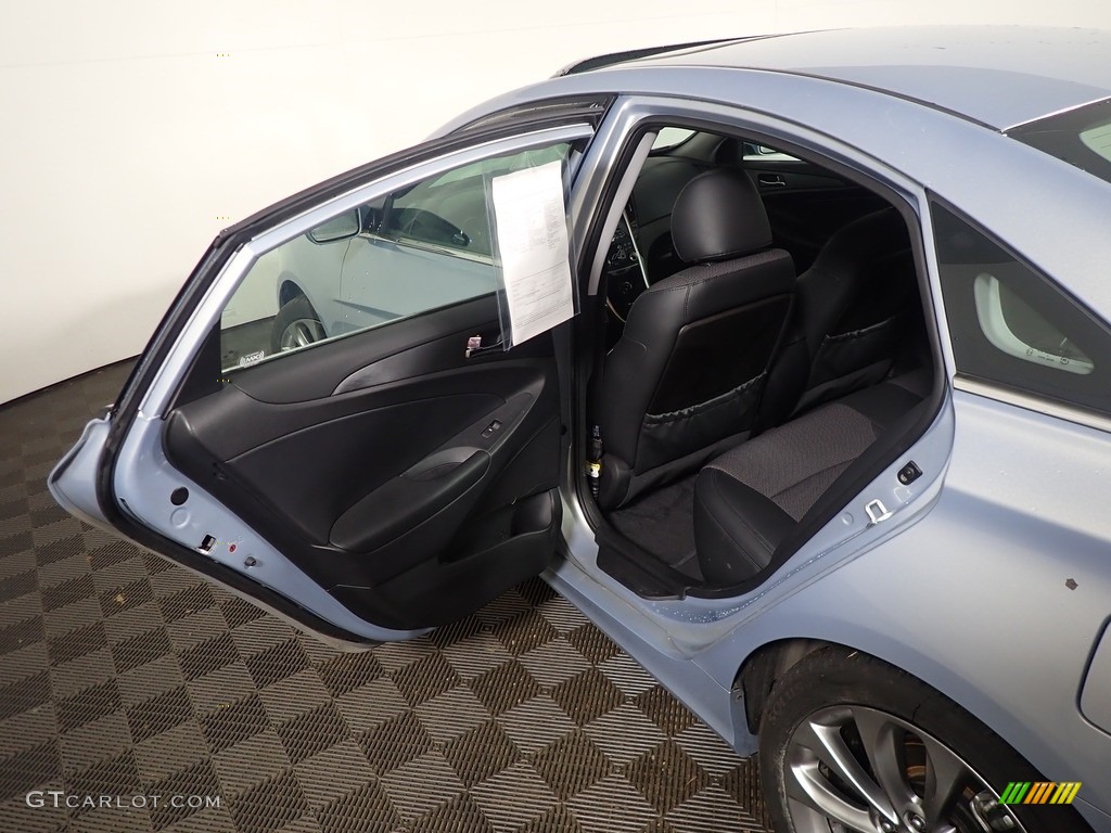2011 Sonata SE 2.0T - Blue Sky Metallic / Black photo #33