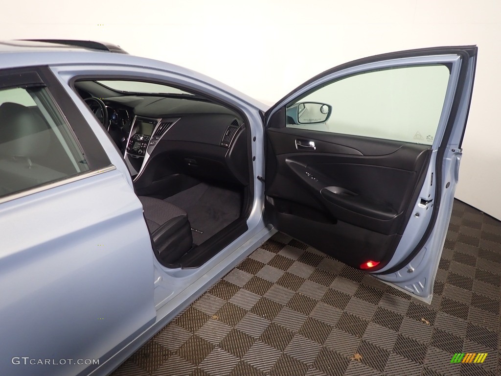 2011 Sonata SE 2.0T - Blue Sky Metallic / Black photo #37