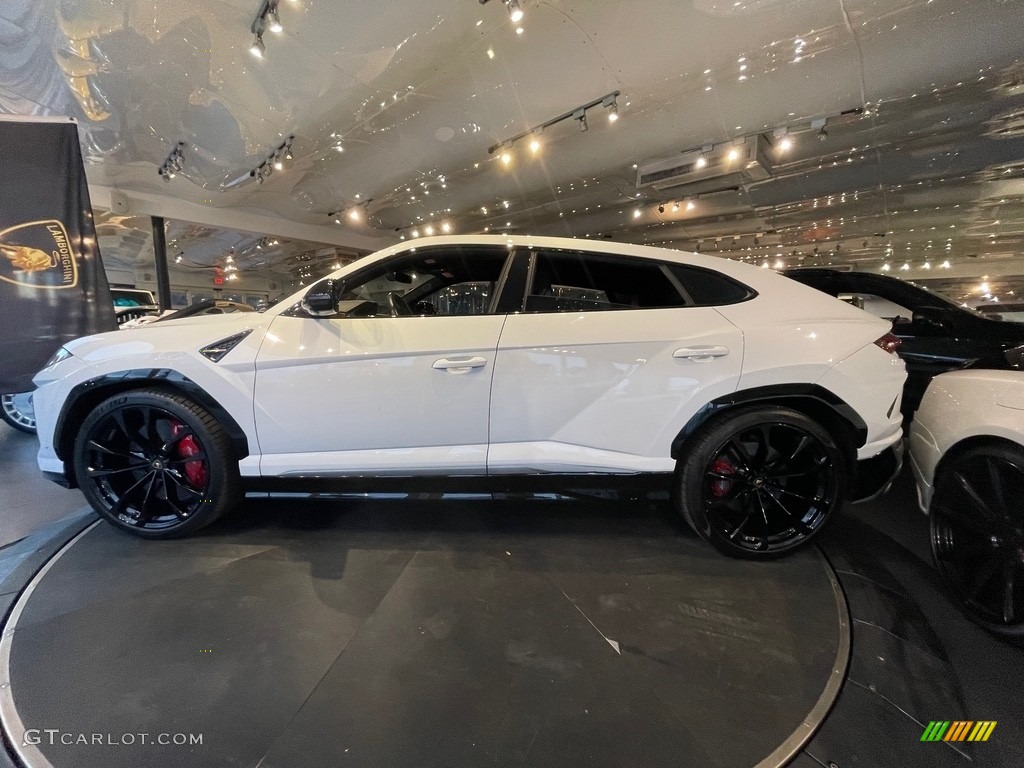 Bianco Icarus Metallic 2020 Lamborghini Urus AWD Exterior Photo #143798690