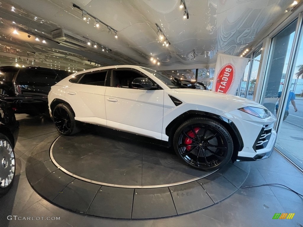 2020 Urus AWD - Bianco Icarus Metallic / Rosso Alala/Nero Ade photo #6