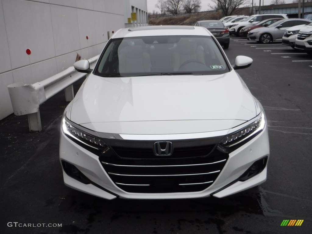 2021 Accord EX-L Hybrid - Platinum White Pearl / Ivory photo #6