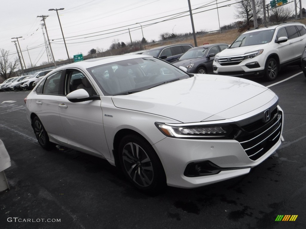 2021 Accord EX-L Hybrid - Platinum White Pearl / Ivory photo #7