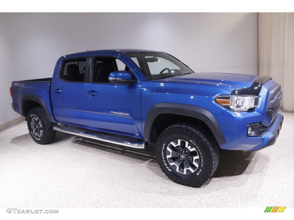 2017 Tacoma TRD Off Road Double Cab 4x4 - Blazing Blue Pearl / TRD Graphite photo #1