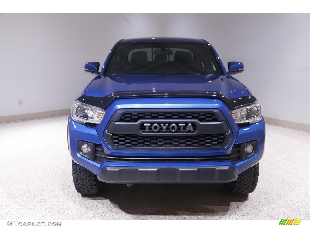 2017 Tacoma TRD Off Road Double Cab 4x4 - Blazing Blue Pearl / TRD Graphite photo #2