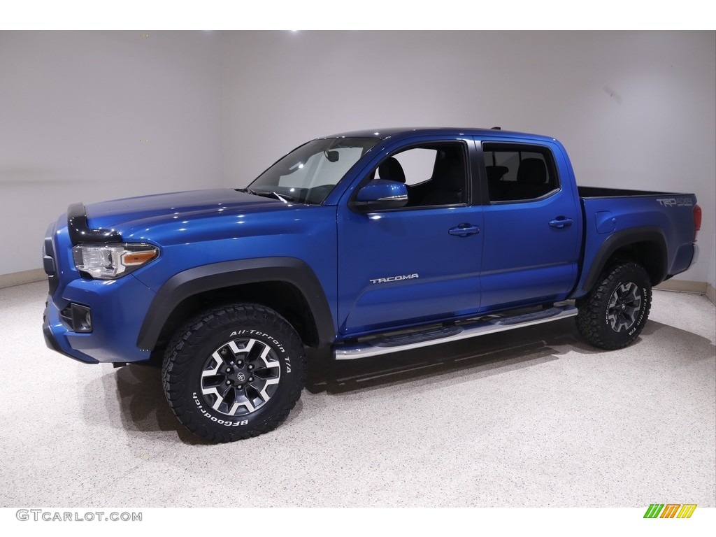 2017 Tacoma TRD Off Road Double Cab 4x4 - Blazing Blue Pearl / TRD Graphite photo #3