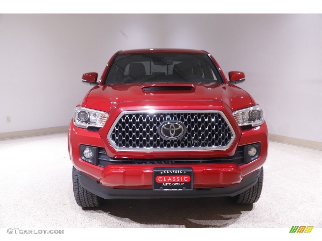 2019 Tacoma TRD Sport Double Cab 4x4 - Barcelona Red Metallic / TRD Graphite photo #2