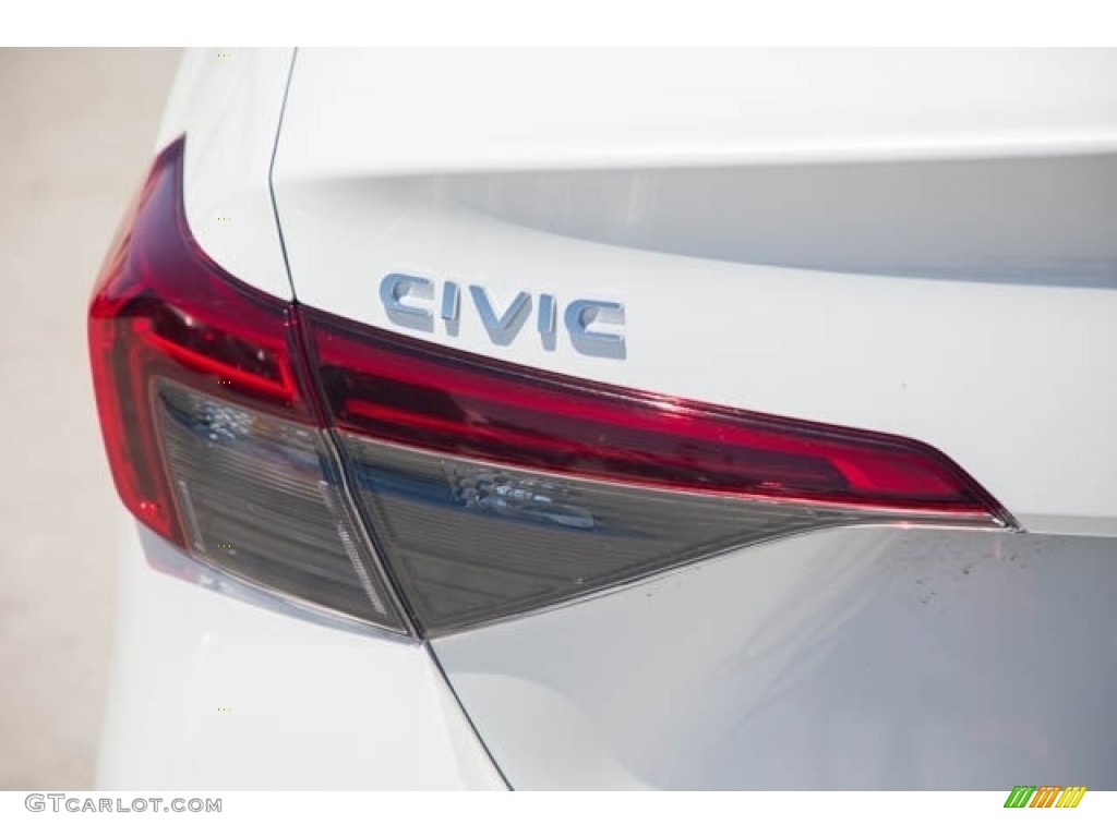 2022 Civic EX Sedan - Platinum White Pearl / Black photo #6