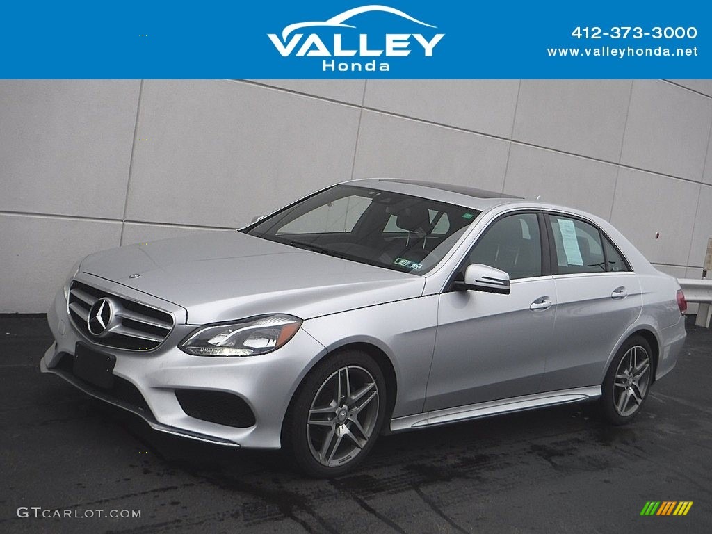 2014 E 350 4Matic Sedan - Iridium Silver Metallic / Black photo #1