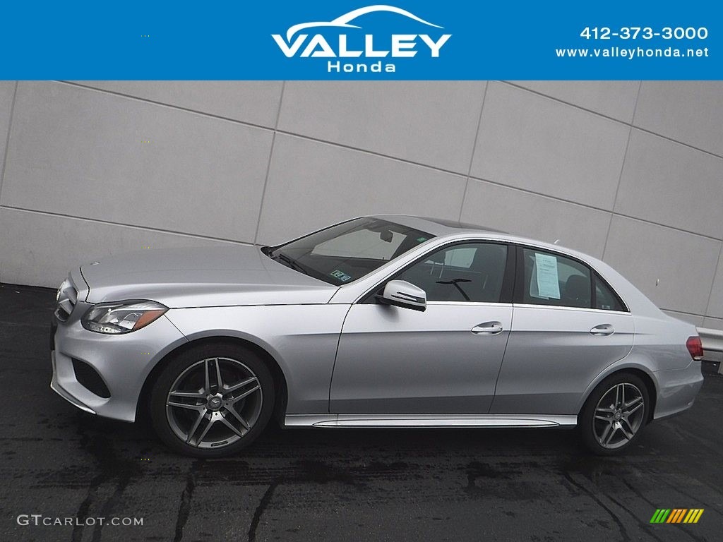 2014 E 350 4Matic Sedan - Iridium Silver Metallic / Black photo #2