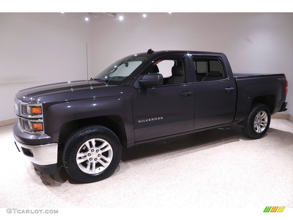 2014 Silverado 1500 LT Crew Cab 4x4 - Tungsten Metallic / Jet Black/Dark Ash photo #3