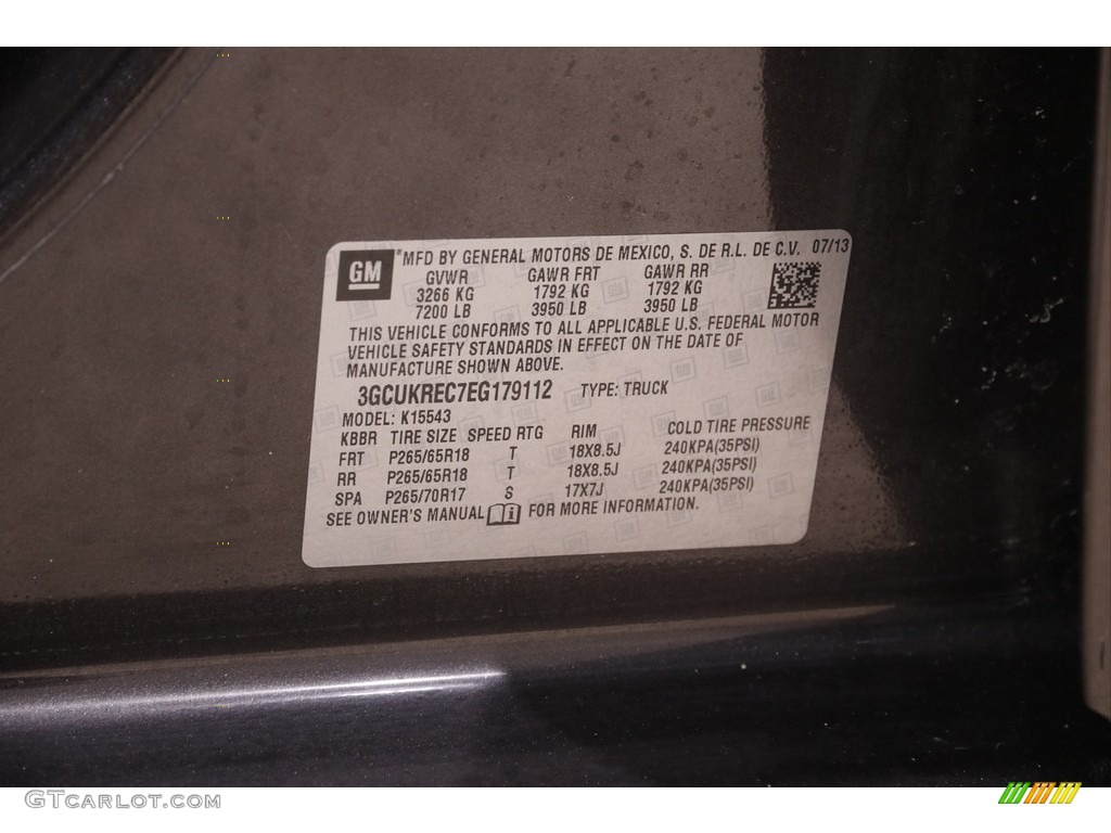2014 Silverado 1500 LT Crew Cab 4x4 - Tungsten Metallic / Jet Black/Dark Ash photo #20