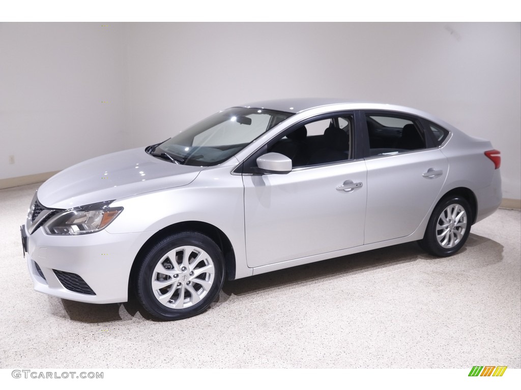 2019 Sentra SV - Brilliant Silver Metallic / Charcoal photo #3