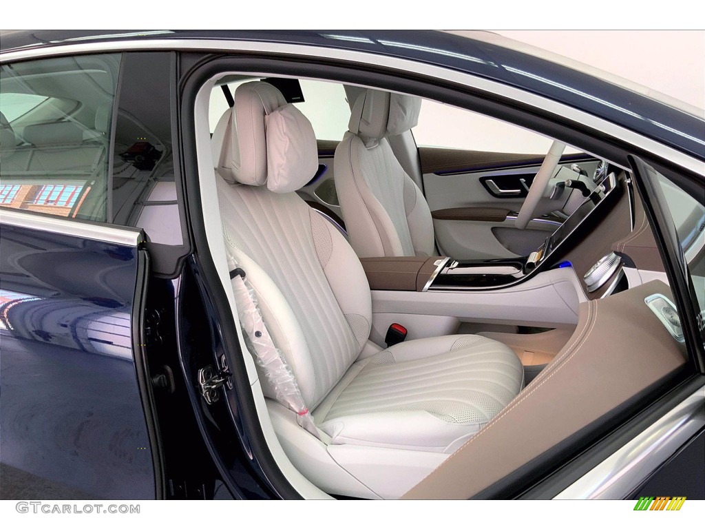 Neva Gray/Sable Brown Interior 2022 Mercedes-Benz EQS 450+ Sedan Photo #143806168
