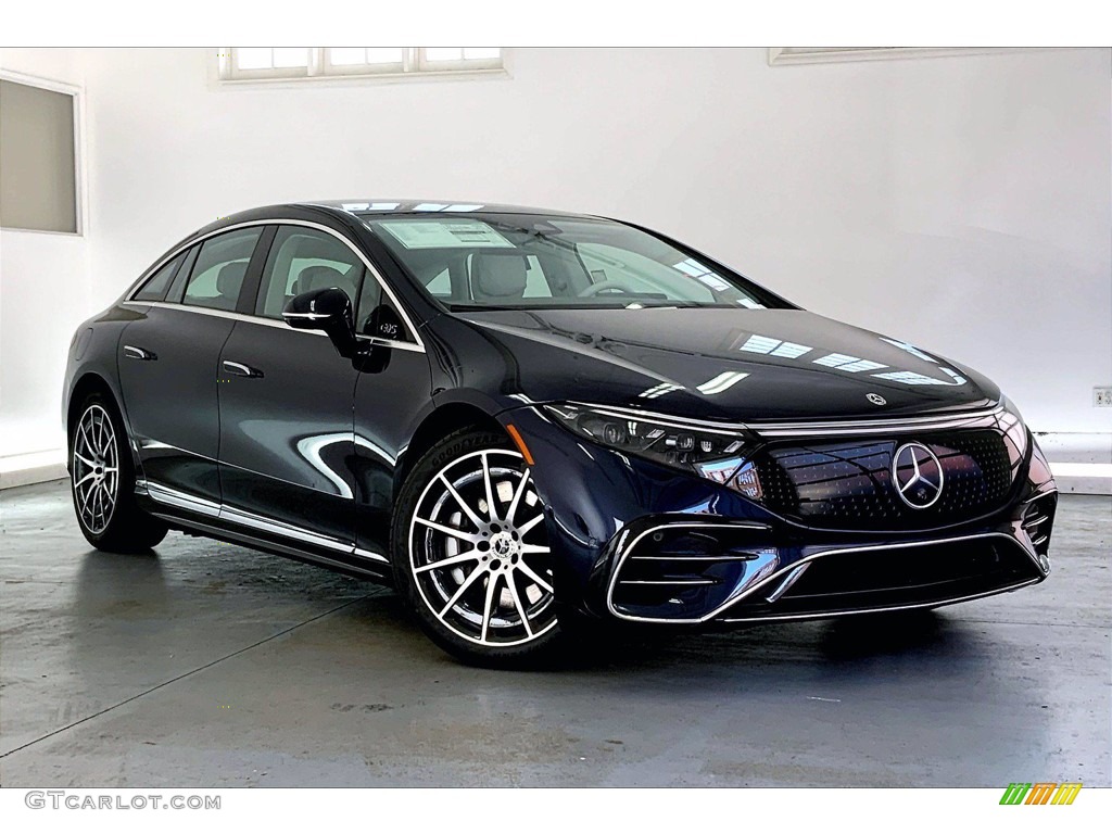 Nautical Blue Metallic 2022 Mercedes-Benz EQS 450+ Sedan Exterior Photo #143806342