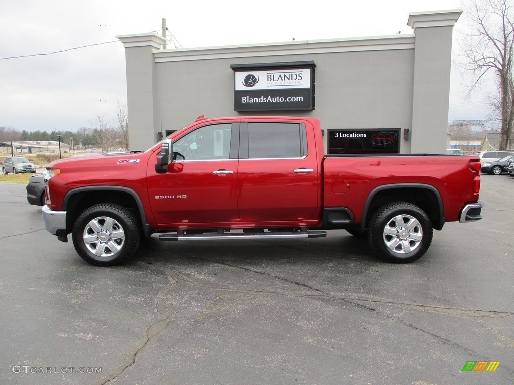 2022 Silverado 2500HD LTZ Crew Cab 4x4 - Cherry Red Tintcoat / Jet Black photo #1