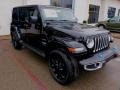 Black 2022 Jeep Wrangler Unlimited Sahara 4XE Hybrid Exterior