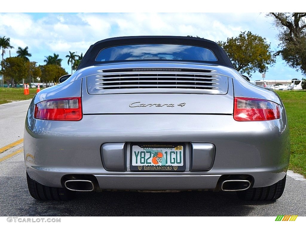 2006 911 Carrera 4 Cabriolet - GT Silver Metallic / Terracotta photo #4