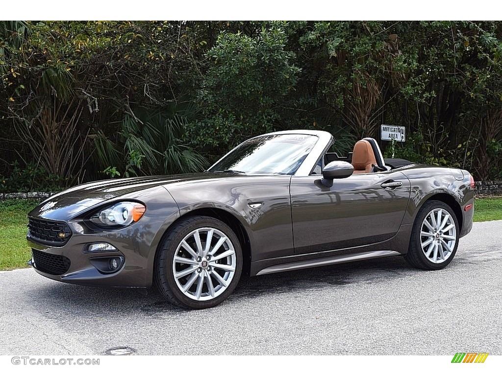 Grigio Moda Meteor Grey 2017 Fiat 124 Spider Lusso Roadster Exterior Photo #143808220