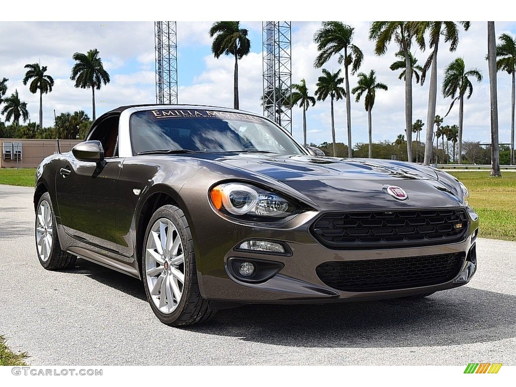 Grigio Moda Meteor Grey 2017 Fiat 124 Spider Lusso Roadster Exterior Photo #143808340