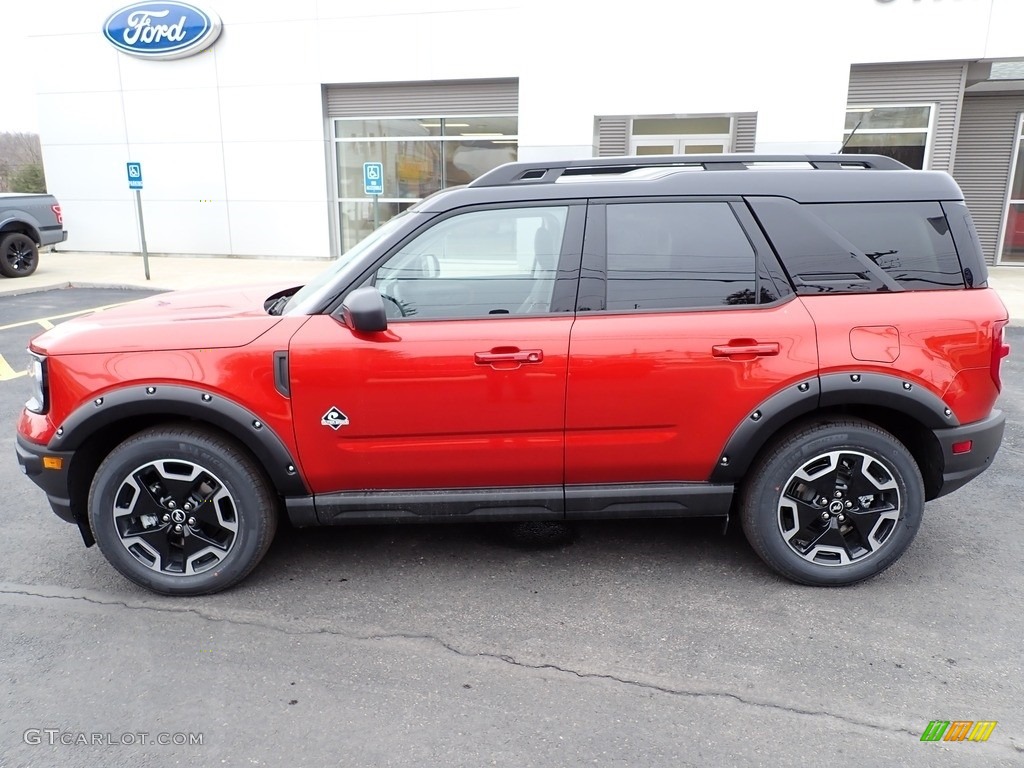 Hot Pepper Red 2022 Ford Bronco Sport Outer Banks 4x4 Exterior Photo #143811169