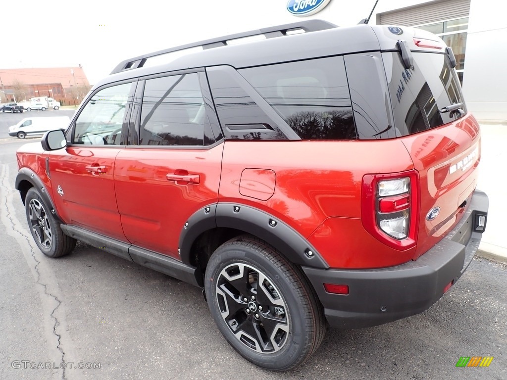 2022 Bronco Sport Outer Banks 4x4 - Hot Pepper Red / Ebony/Roast photo #3