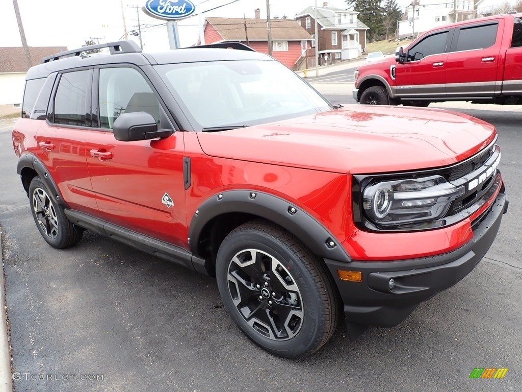 Hot Pepper Red 2022 Ford Bronco Sport Outer Banks 4x4 Exterior Photo #143811244