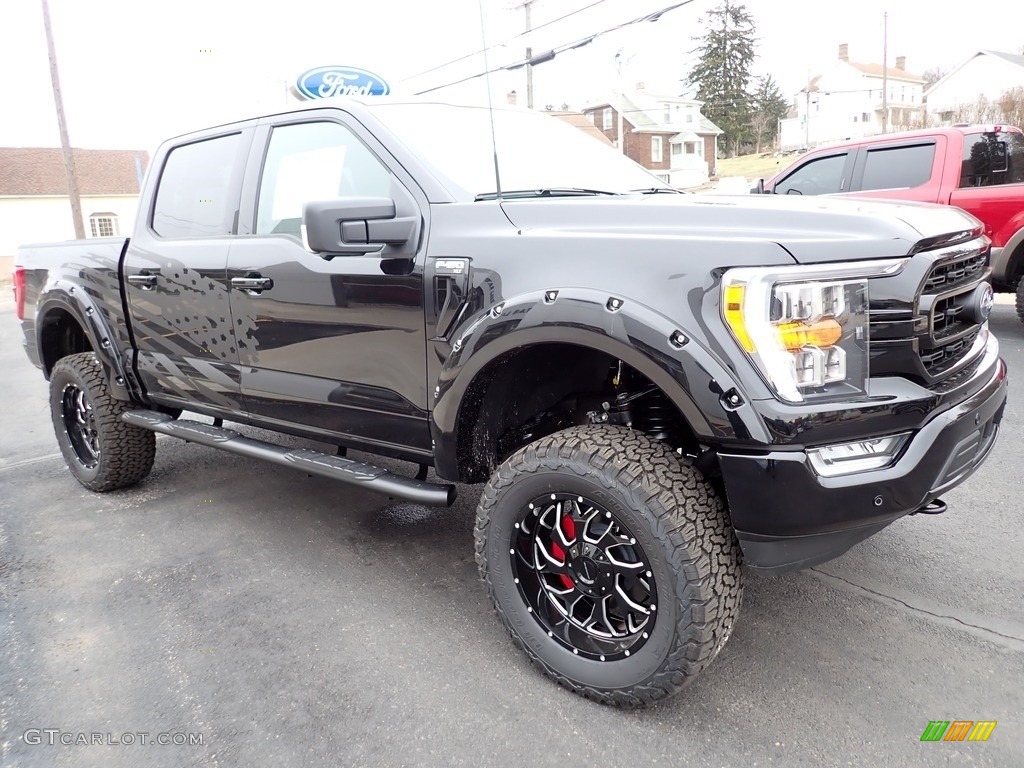 Agate Black Metallic 2022 Ford F150 Sherrod XLT SuperCrew 4x4 Exterior Photo #143811734