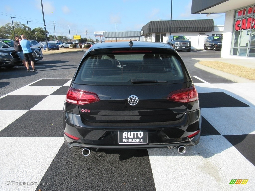 2021 Golf GTI Autobahn - Deep Black Pearl / Titan Black photo #4