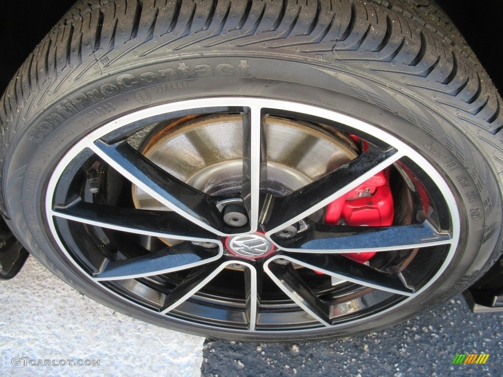 2021 Golf GTI Autobahn - Deep Black Pearl / Titan Black photo #7