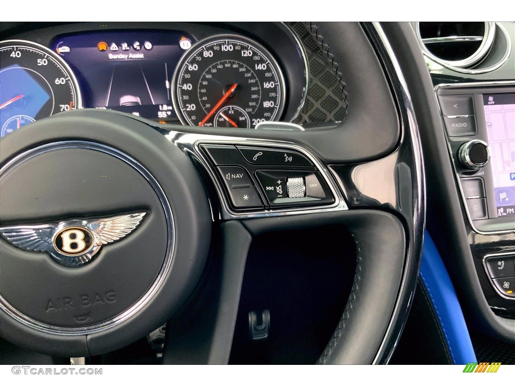 2020 Bentley Bentayga V8 Black Steering Wheel Photo #143812007