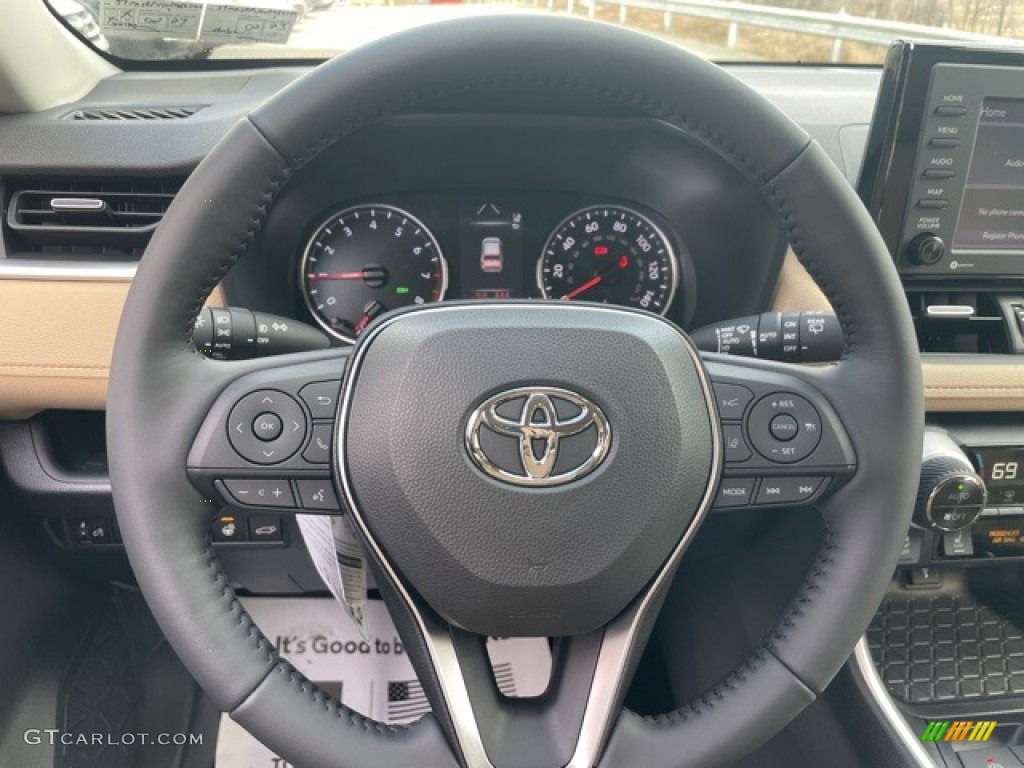 2022 Toyota RAV4 XLE Premium AWD Nutmeg Steering Wheel Photo #143812688