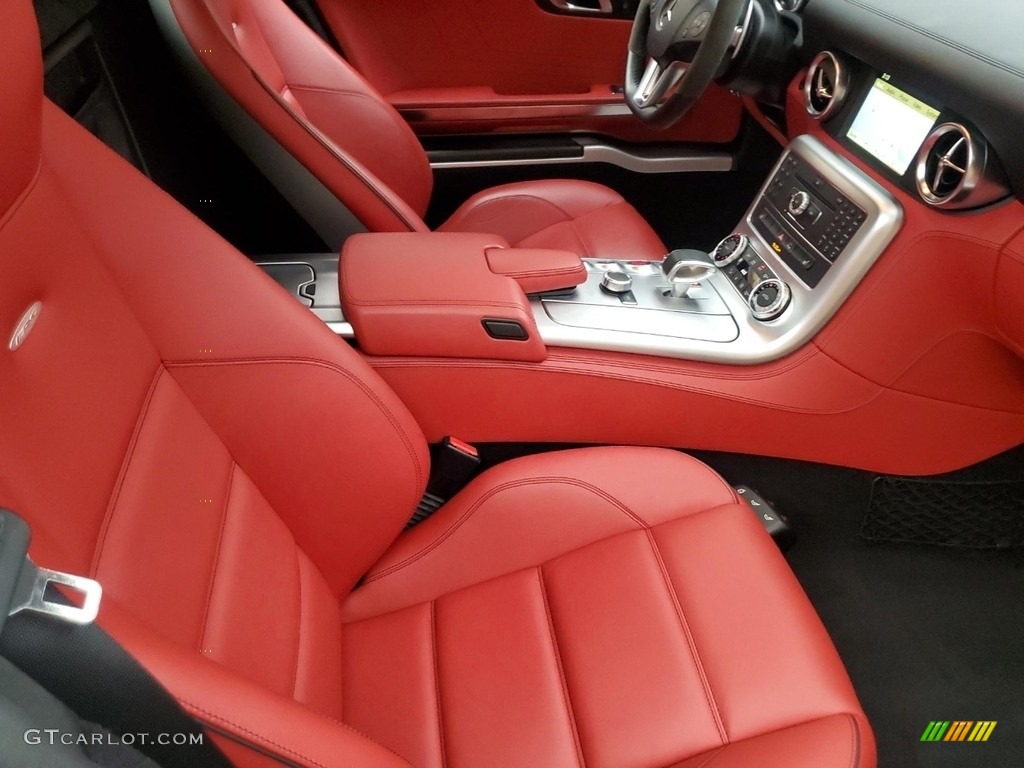 2012 SLS AMG - Iridium Silver Metallic / designo Classic Red photo #8