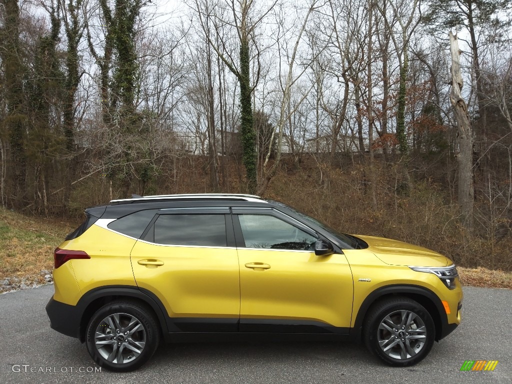 Starbright Yellow 2021 Kia Seltos S AWD Exterior Photo #143814419
