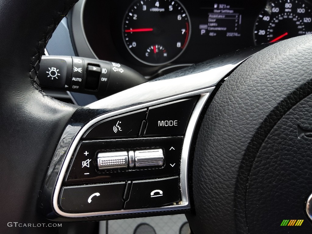 2021 Kia Seltos S AWD Black Steering Wheel Photo #143814671