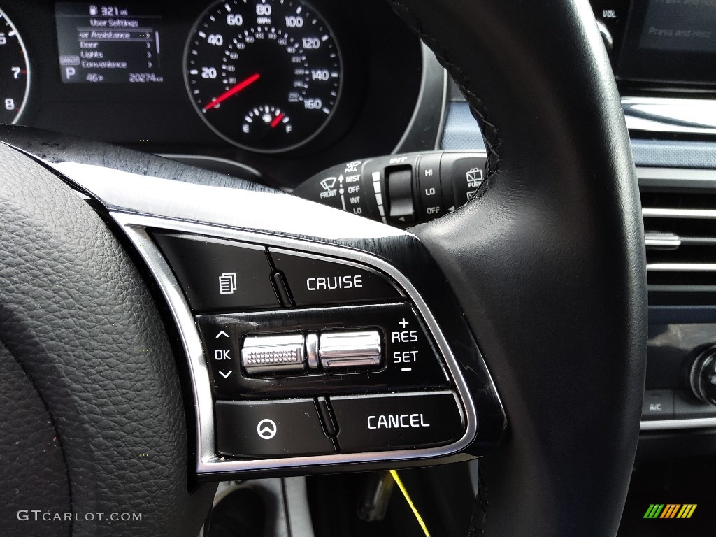 2021 Kia Seltos S AWD Black Steering Wheel Photo #143814689