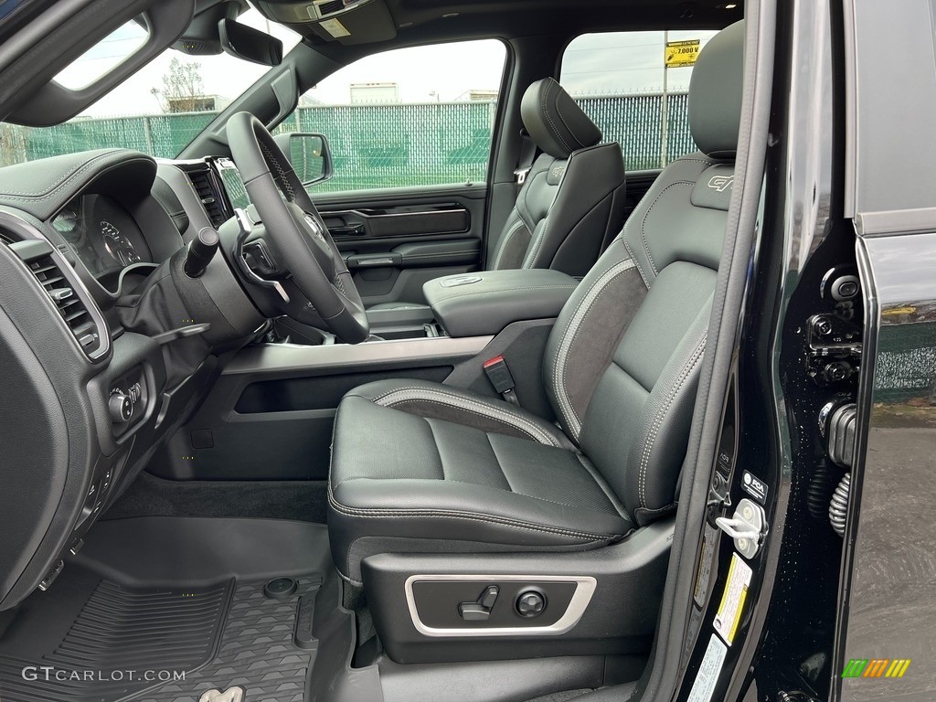 Black Interior 2022 Ram 1500 Laramie G/T Crew Cab 4x4 Photo #143815127